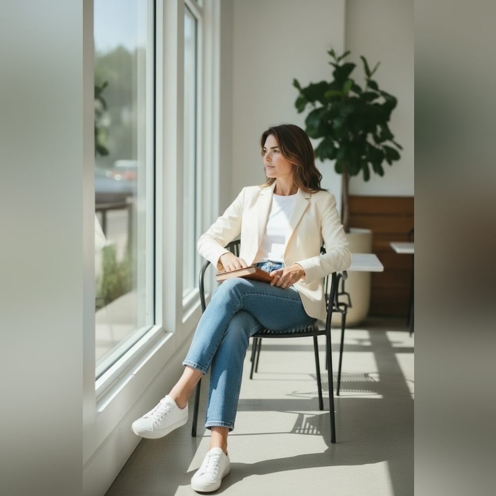 Ann Taylor Women's Ivory Blazer
